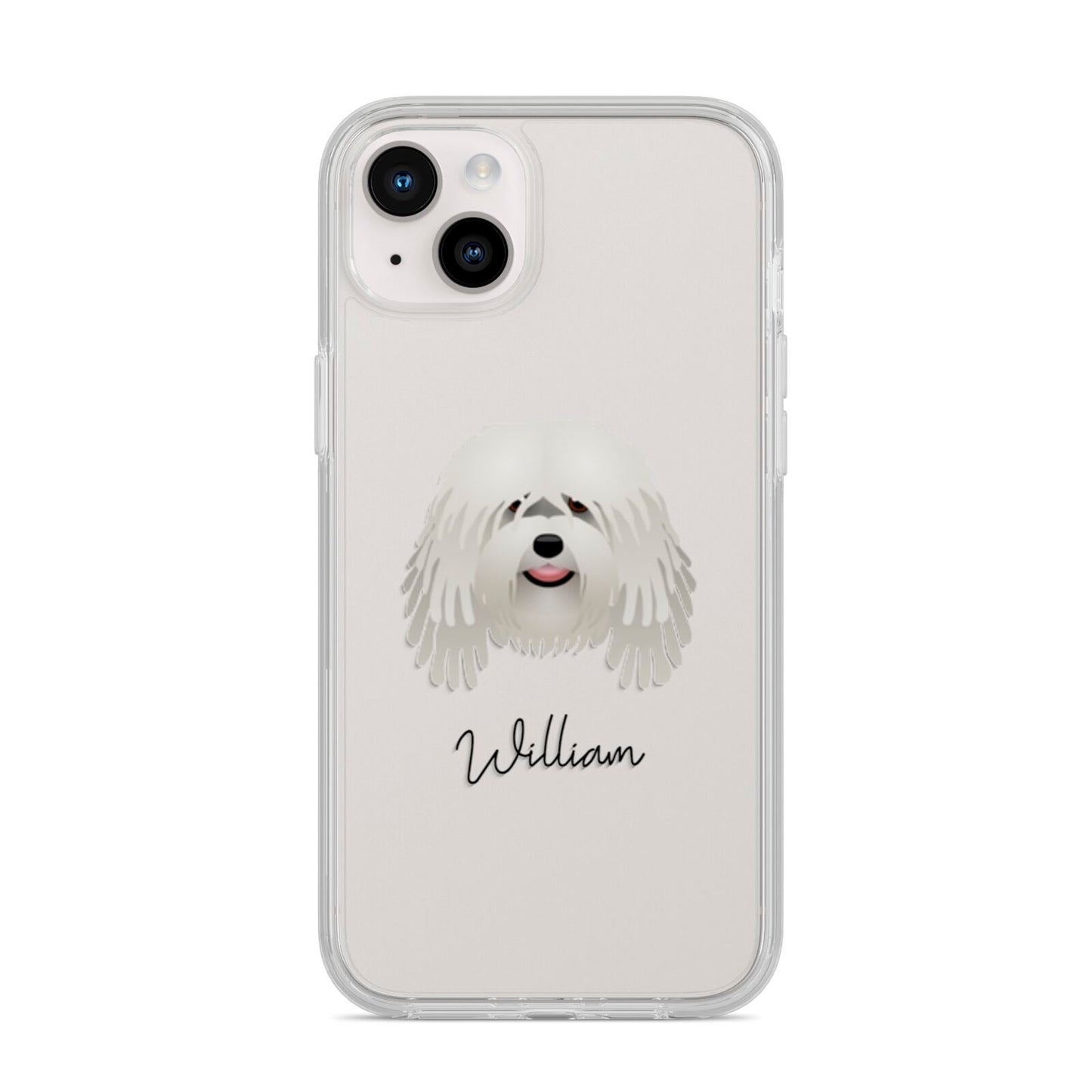 Bergamasco Personalised iPhone 14 Plus Clear Tough Case Starlight