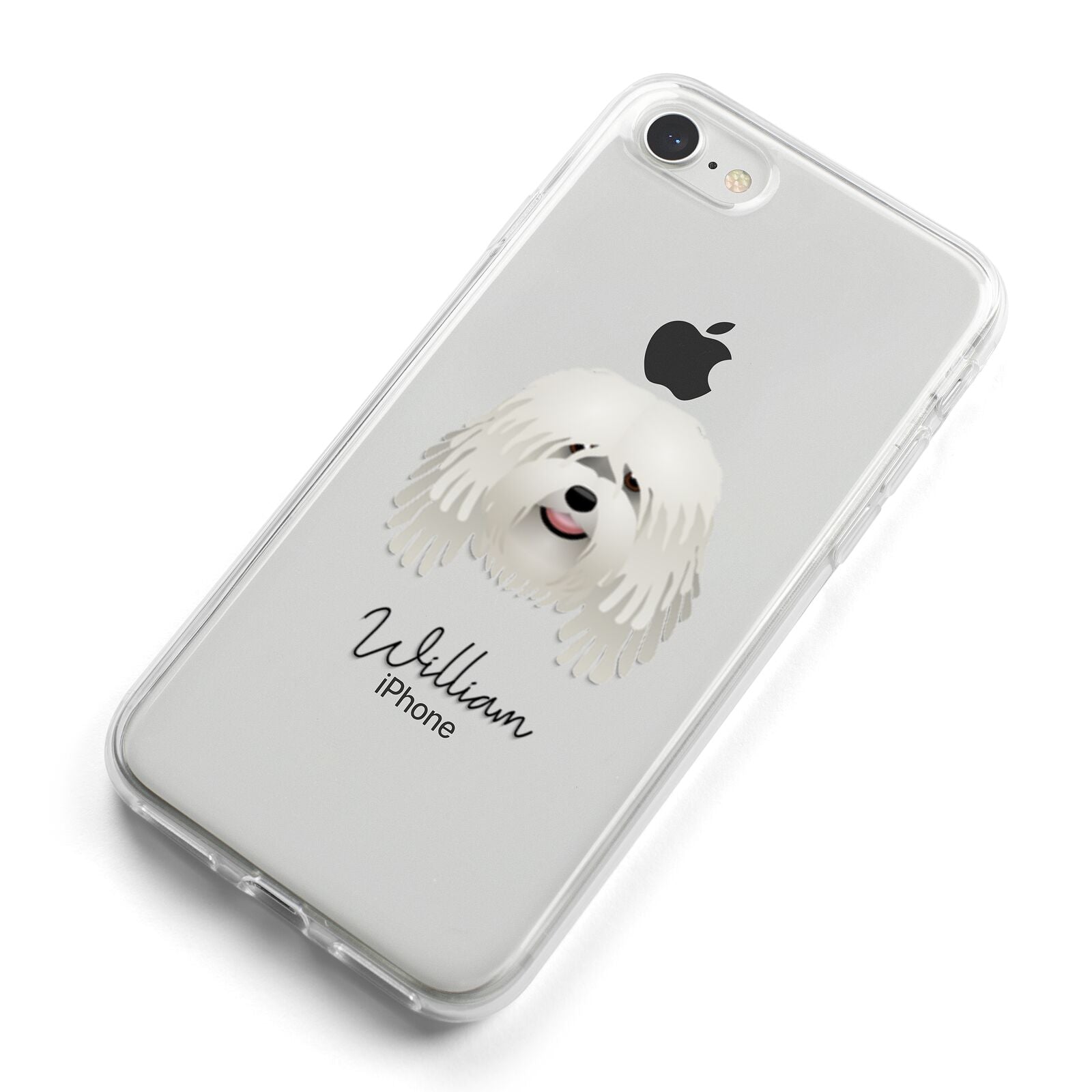 Bergamasco Personalised iPhone 8 Bumper Case on Silver iPhone Alternative Image