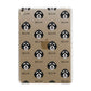 Bernedoodle Icon with Name Apple iPad Gold Case