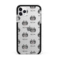 Bernedoodle Icon with Name Apple iPhone 11 Pro Max in Silver with Black Impact Case