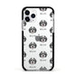 Bernedoodle Icon with Name Apple iPhone 11 Pro in Silver with Black Impact Case