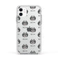 Bernedoodle Icon with Name Apple iPhone 11 in White with White Impact Case