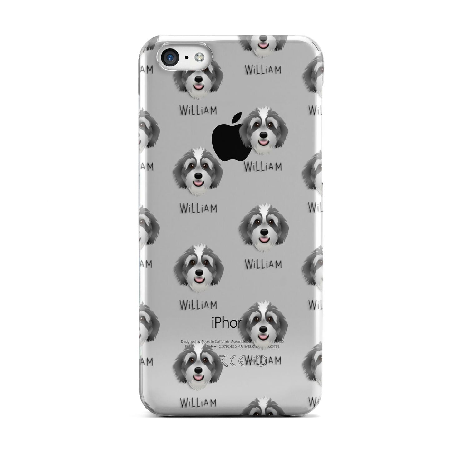 Bernedoodle Icon with Name Apple iPhone 5c Case