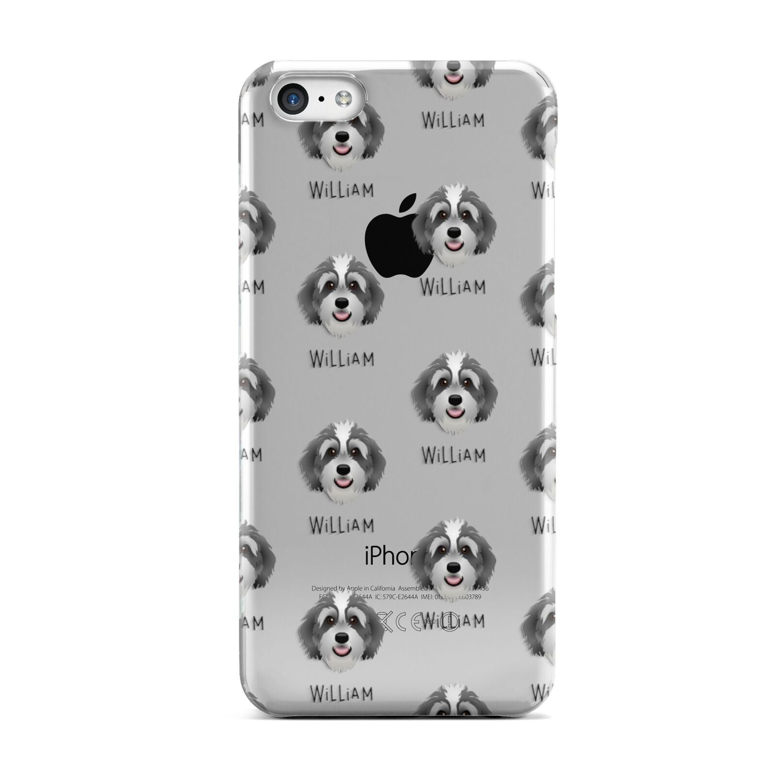 Bernedoodle Icon with Name Apple iPhone 5c Case