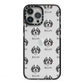 Bernedoodle Icon with Name iPhone 13 Pro Max Black Impact Case on Silver phone