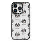 Bernedoodle Icon with Name iPhone 14 Pro Black Impact Case on Silver phone