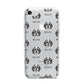 Bernedoodle Icon with Name iPhone 7 Bumper Case on Silver iPhone