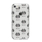 Bernedoodle Icon with Name iPhone 8 Bumper Case on Silver iPhone