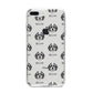 Bernedoodle Icon with Name iPhone 8 Plus Bumper Case on Silver iPhone