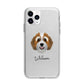 Bernedoodle Personalised Apple iPhone 11 Pro Max in Silver with Bumper Case