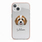 Bernedoodle Personalised iPhone 13 TPU Impact Case with Pink Edges