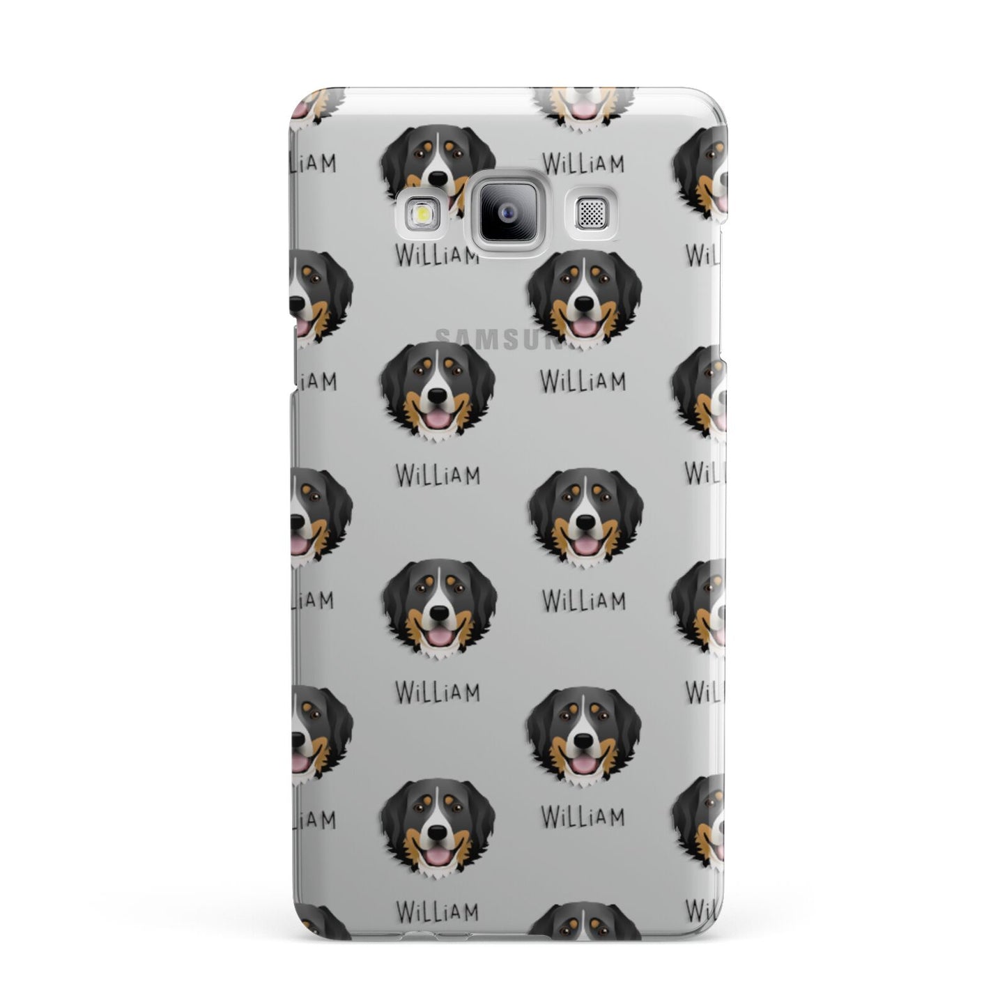 Bernese Mountain Dog Icon with Name Samsung Galaxy A7 2015 Case