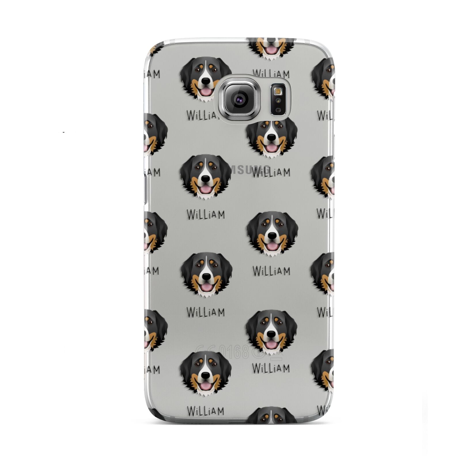 Bernese Mountain Dog Icon with Name Samsung Galaxy S6 Case