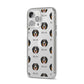 Bernese Mountain Dog Icon with Name iPhone 14 Pro Max Clear Tough Case Silver Angled Image