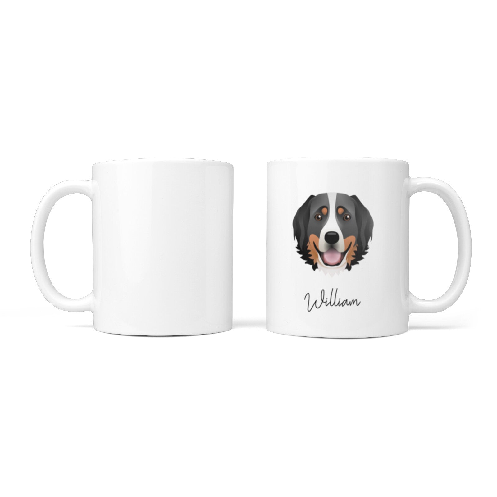 Bernese Mountain Dog Personalised 10oz Mug Alternative Image 3