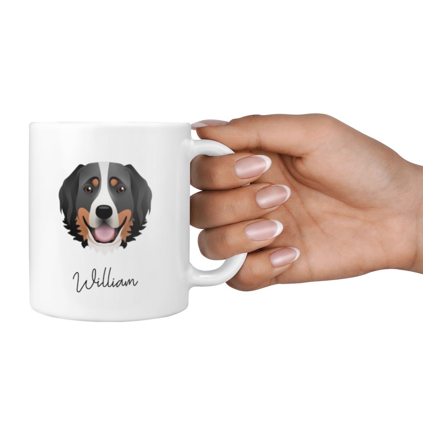 Bernese Mountain Dog Personalised 10oz Mug Alternative Image 4