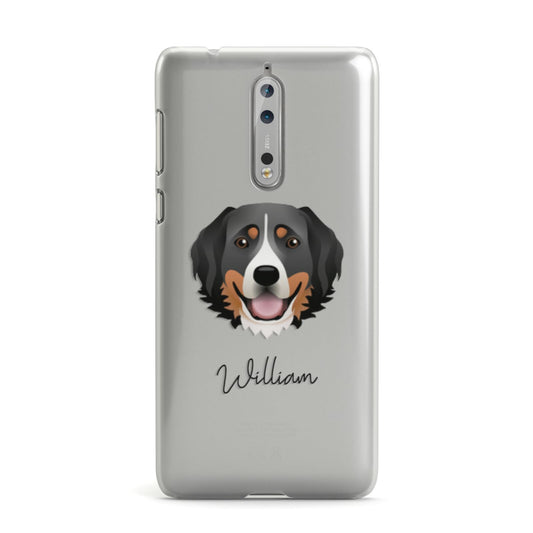 Bernese Mountain Dog Personalised Nokia Case