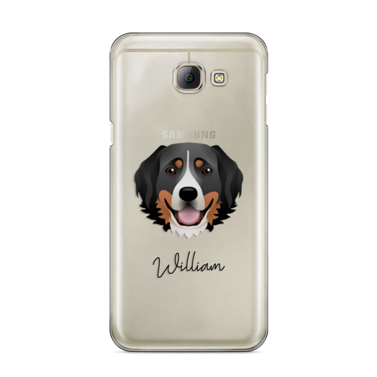 Bernese Mountain Dog Personalised Samsung Galaxy A8 2016 Case