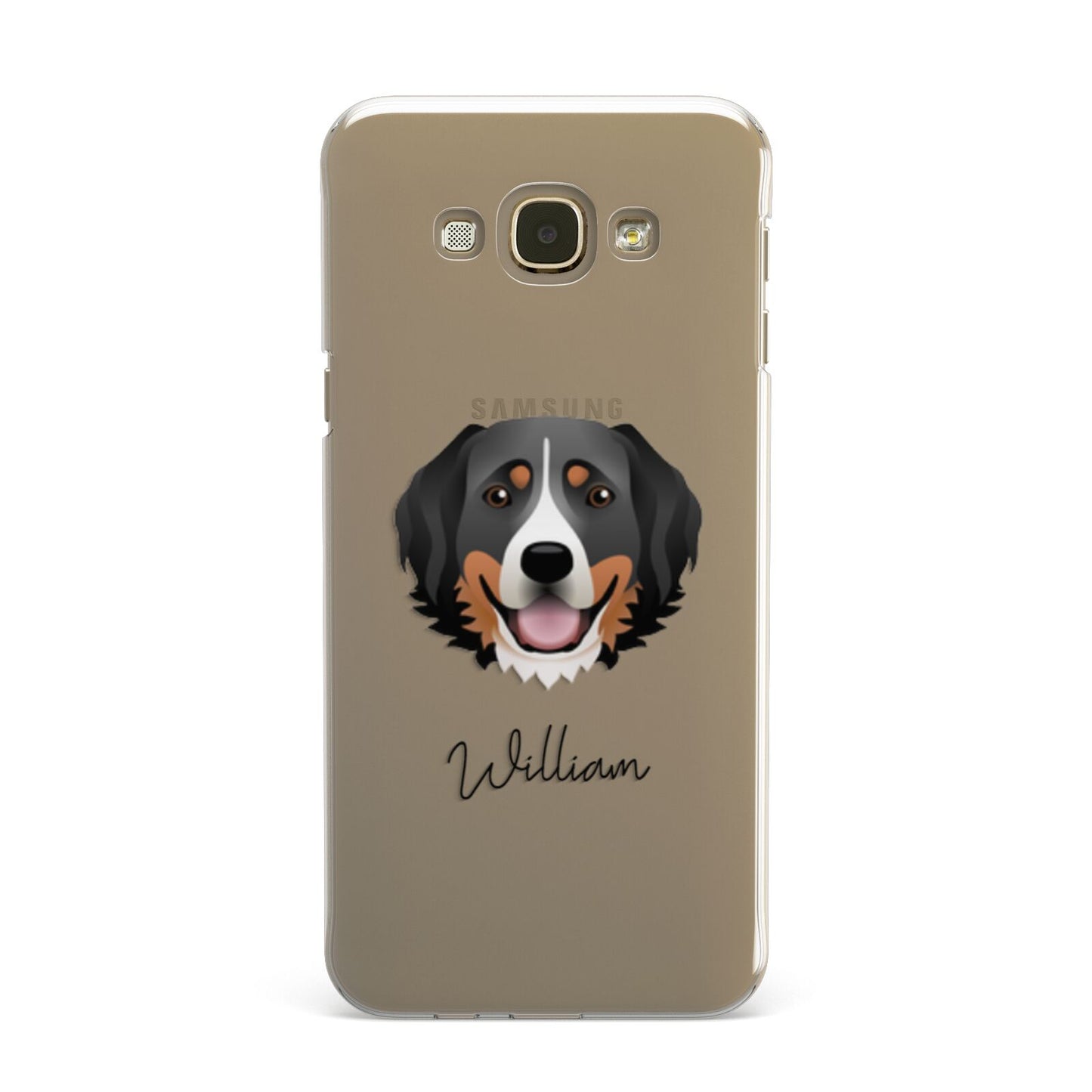 Bernese Mountain Dog Personalised Samsung Galaxy A8 Case