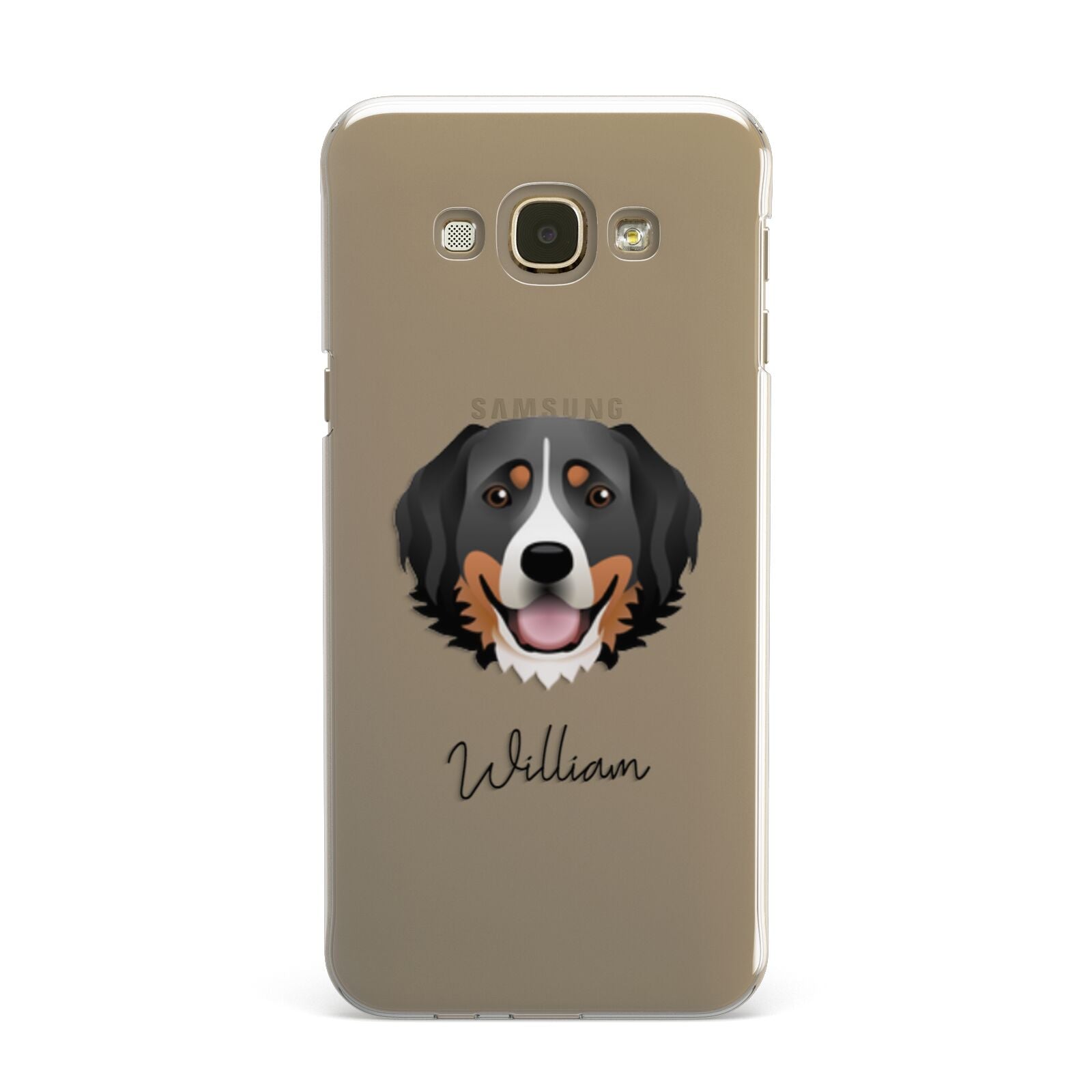 Bernese Mountain Dog Personalised Samsung Galaxy A8 Case
