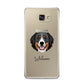 Bernese Mountain Dog Personalised Samsung Galaxy A9 2016 Case on gold phone