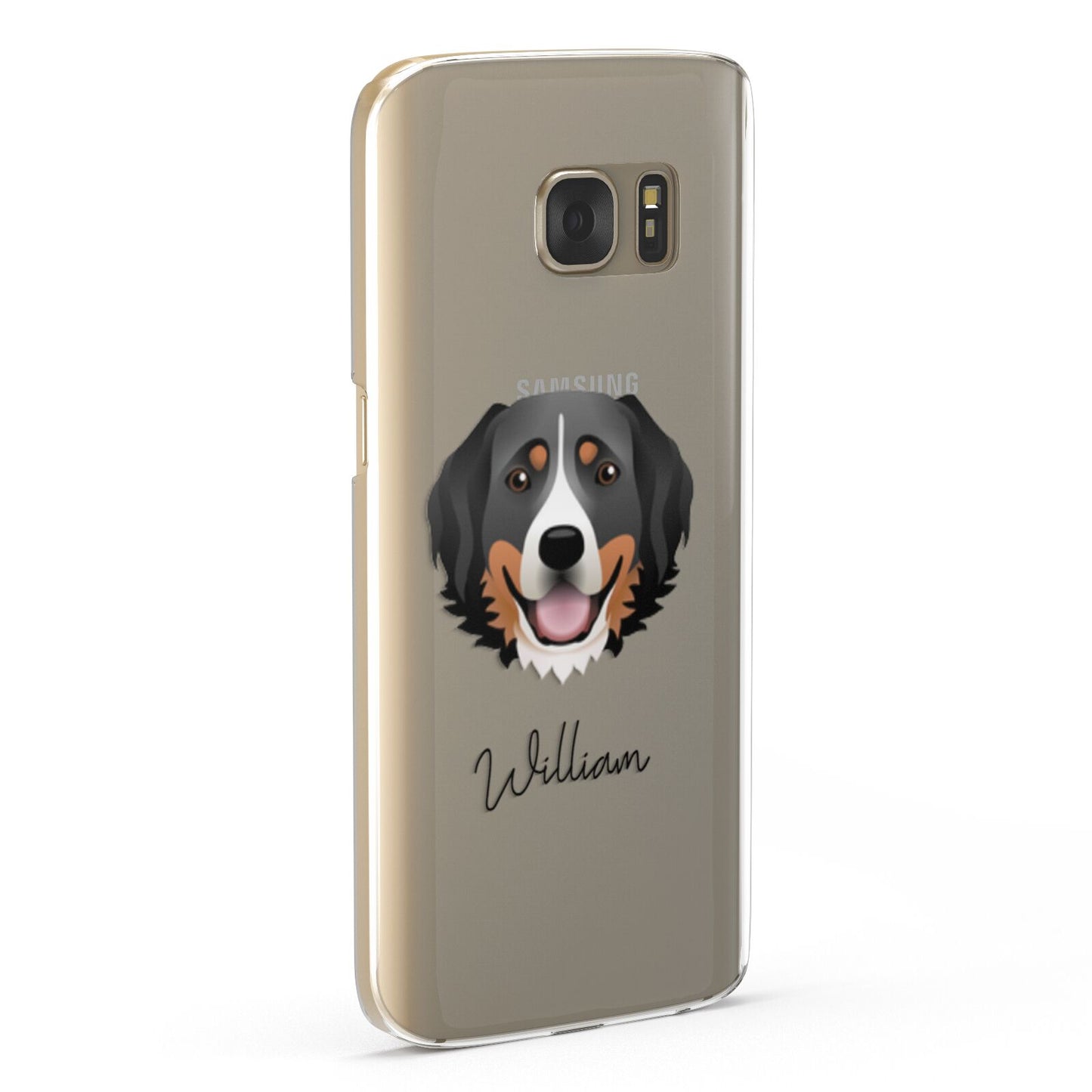 Bernese Mountain Dog Personalised Samsung Galaxy Case Fourty Five Degrees