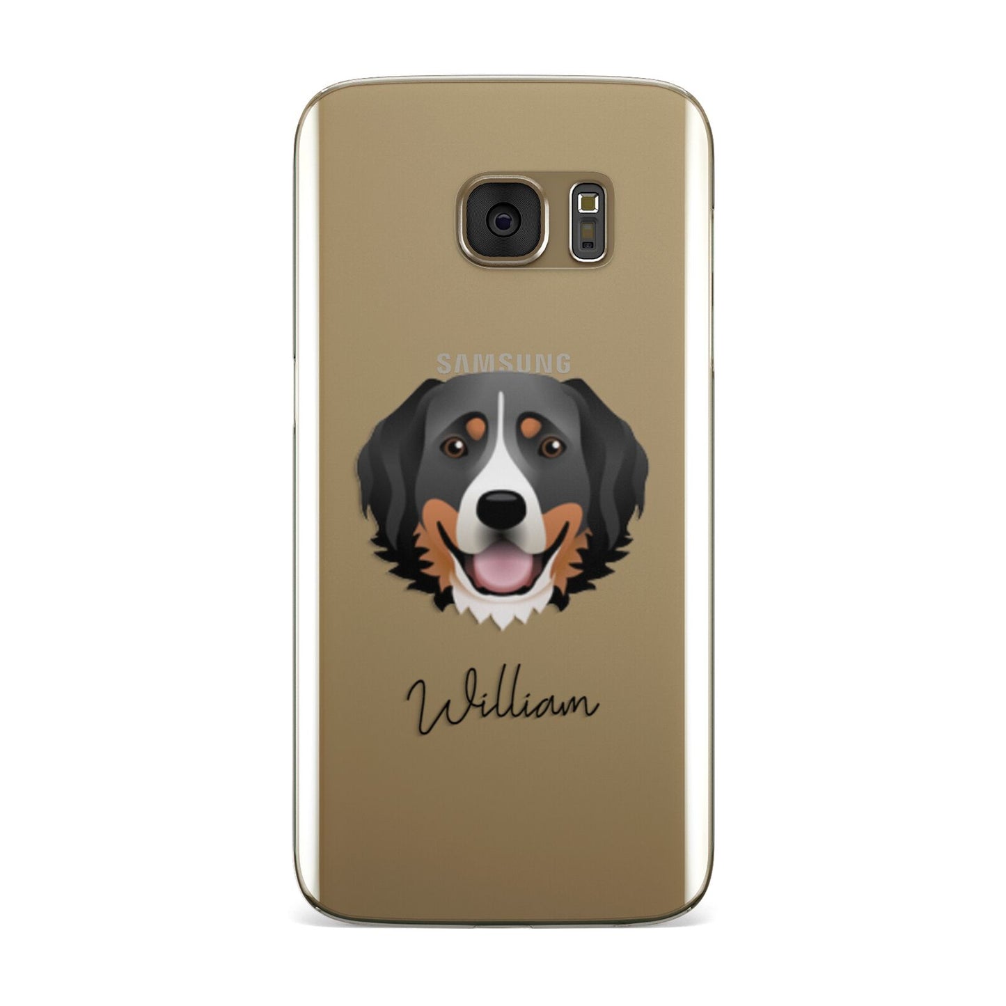 Bernese Mountain Dog Personalised Samsung Galaxy Case