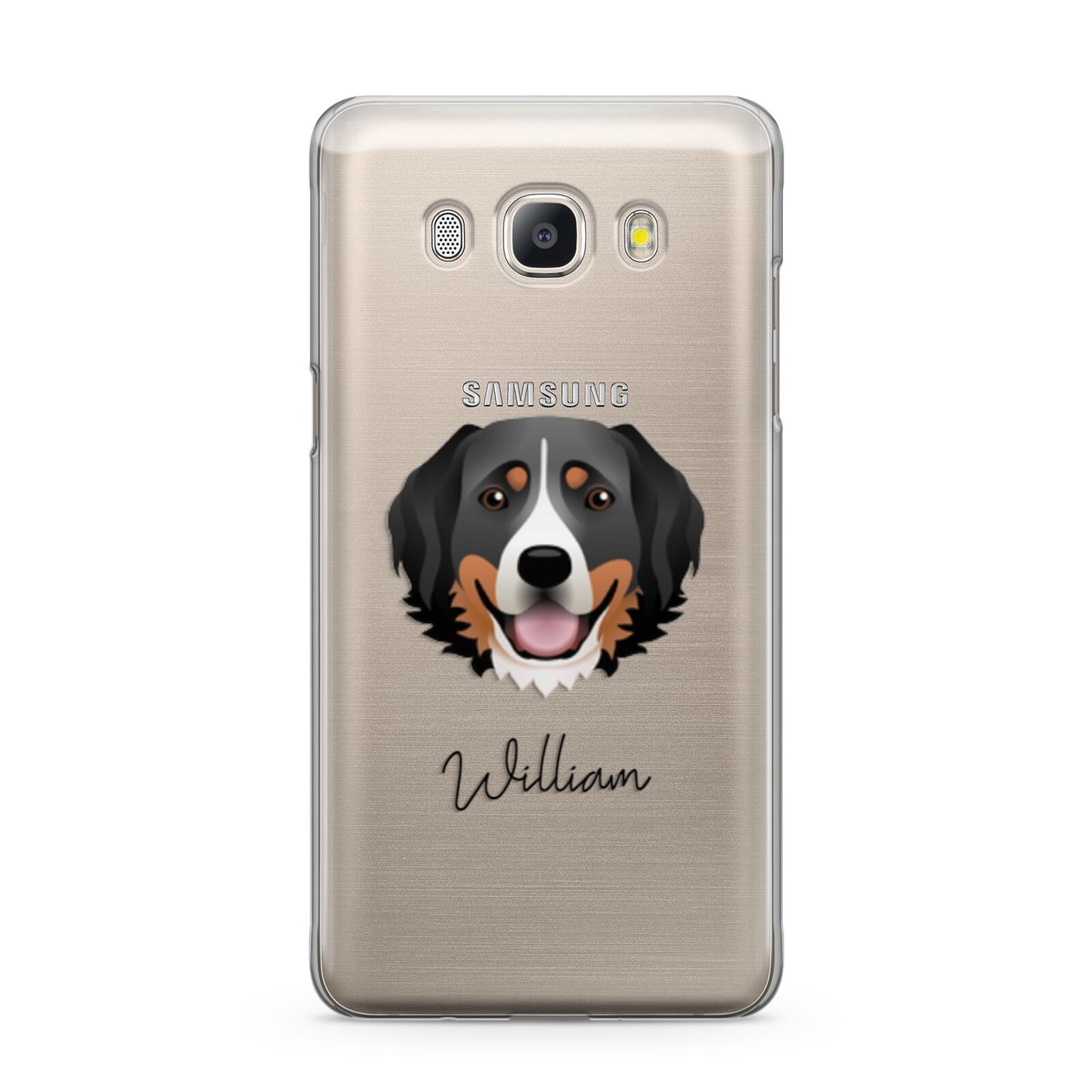 Bernese Mountain Dog Personalised Samsung Galaxy J5 2016 Case