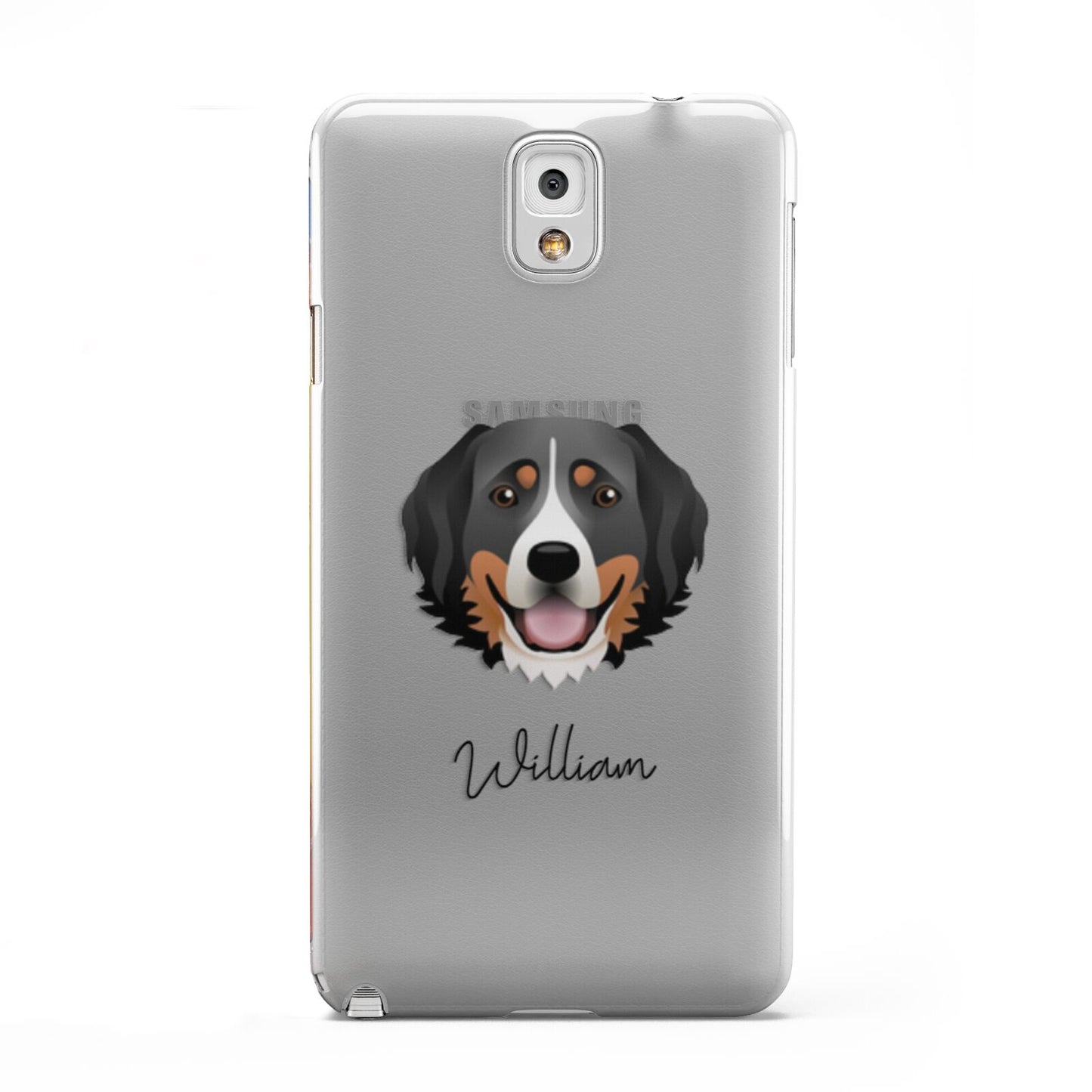 Bernese Mountain Dog Personalised Samsung Galaxy Note 3 Case