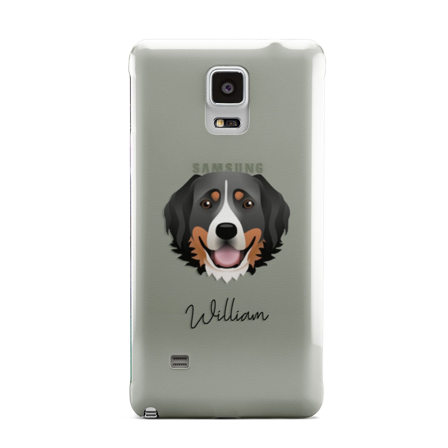 Bernese Mountain Dog Personalised Samsung Galaxy Note 4 Case