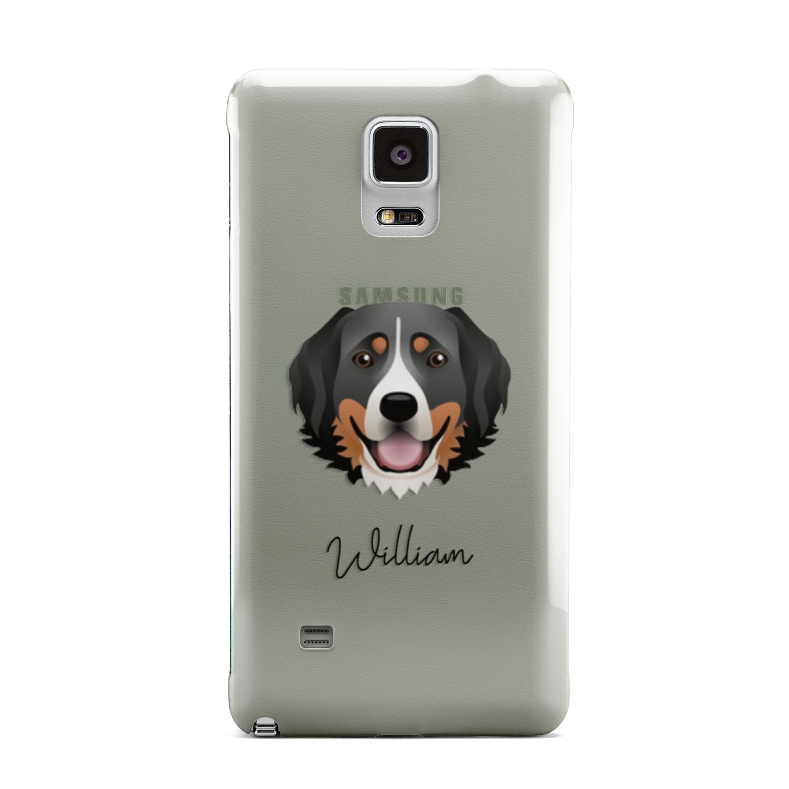 Bernese Mountain Dog Personalised Samsung Galaxy Note 4 Case