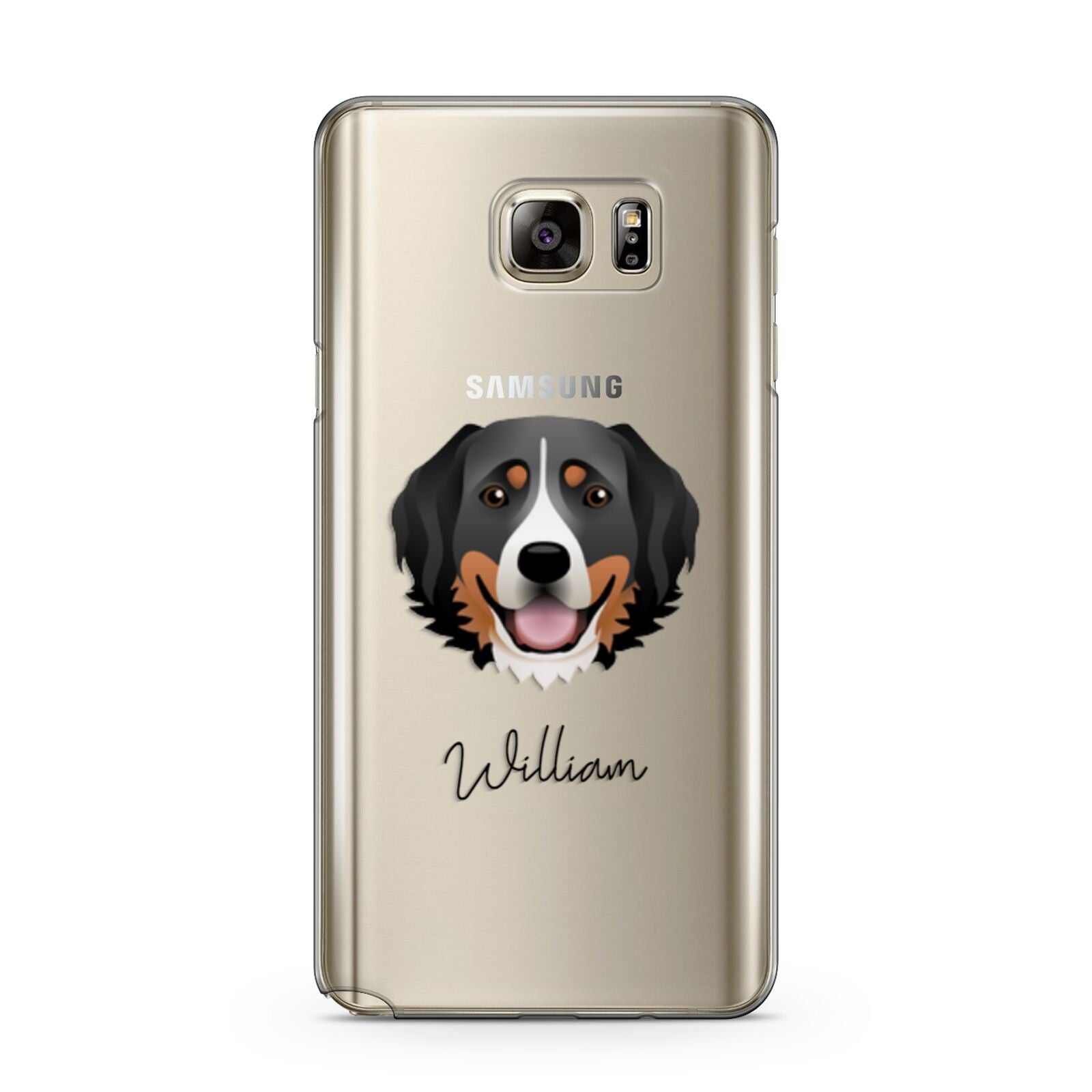 Bernese Mountain Dog Personalised Samsung Galaxy Note 5 Case