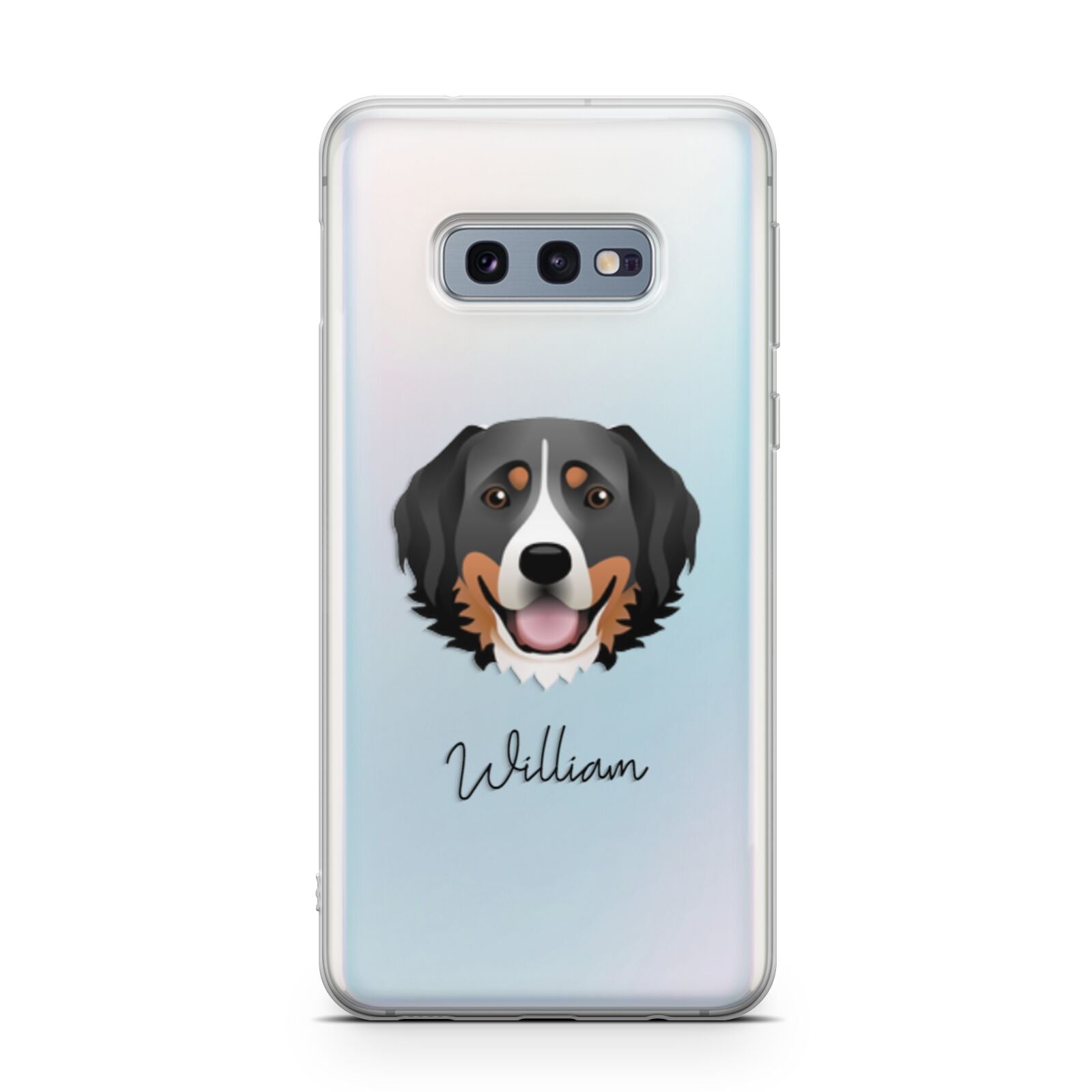 Bernese Mountain Dog Personalised Samsung Galaxy S10E Case