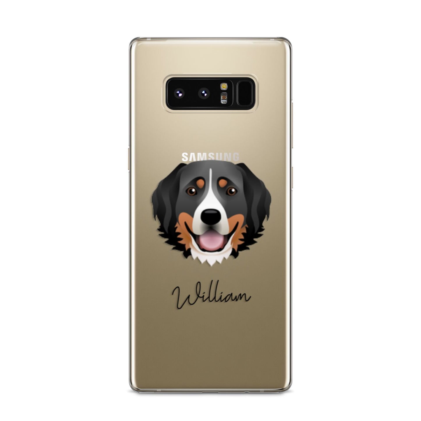 Bernese Mountain Dog Personalised Samsung Galaxy S8 Case