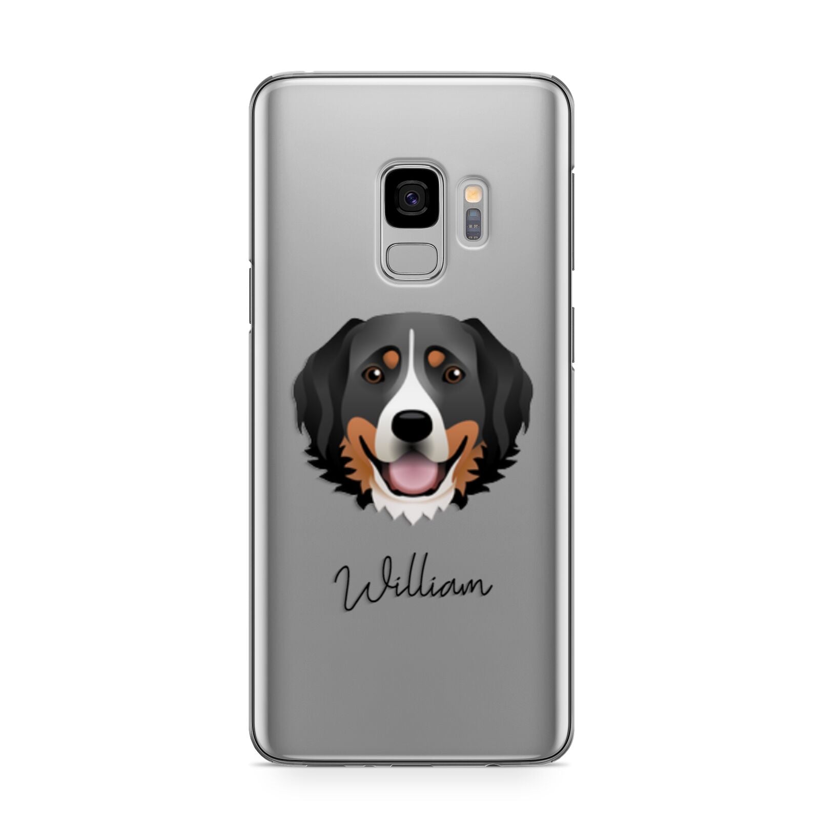 Bernese Mountain Dog Personalised Samsung Galaxy S9 Case