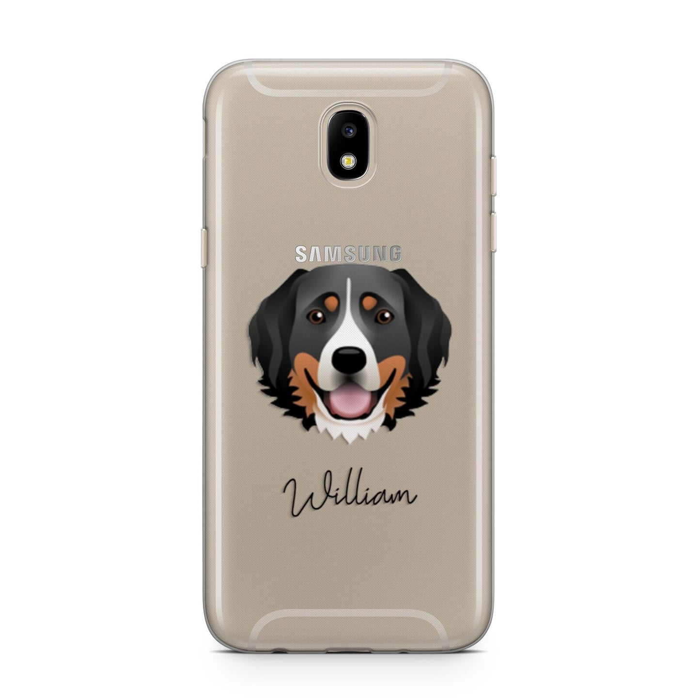 Bernese Mountain Dog Personalised Samsung J5 2017 Case