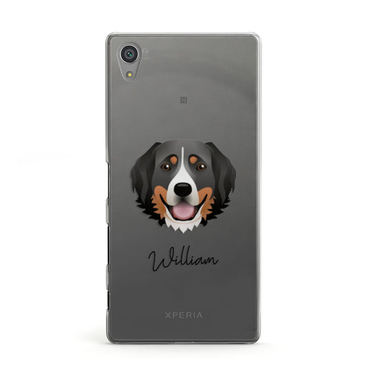 Bernese Mountain Dog Personalised Sony Xperia Case