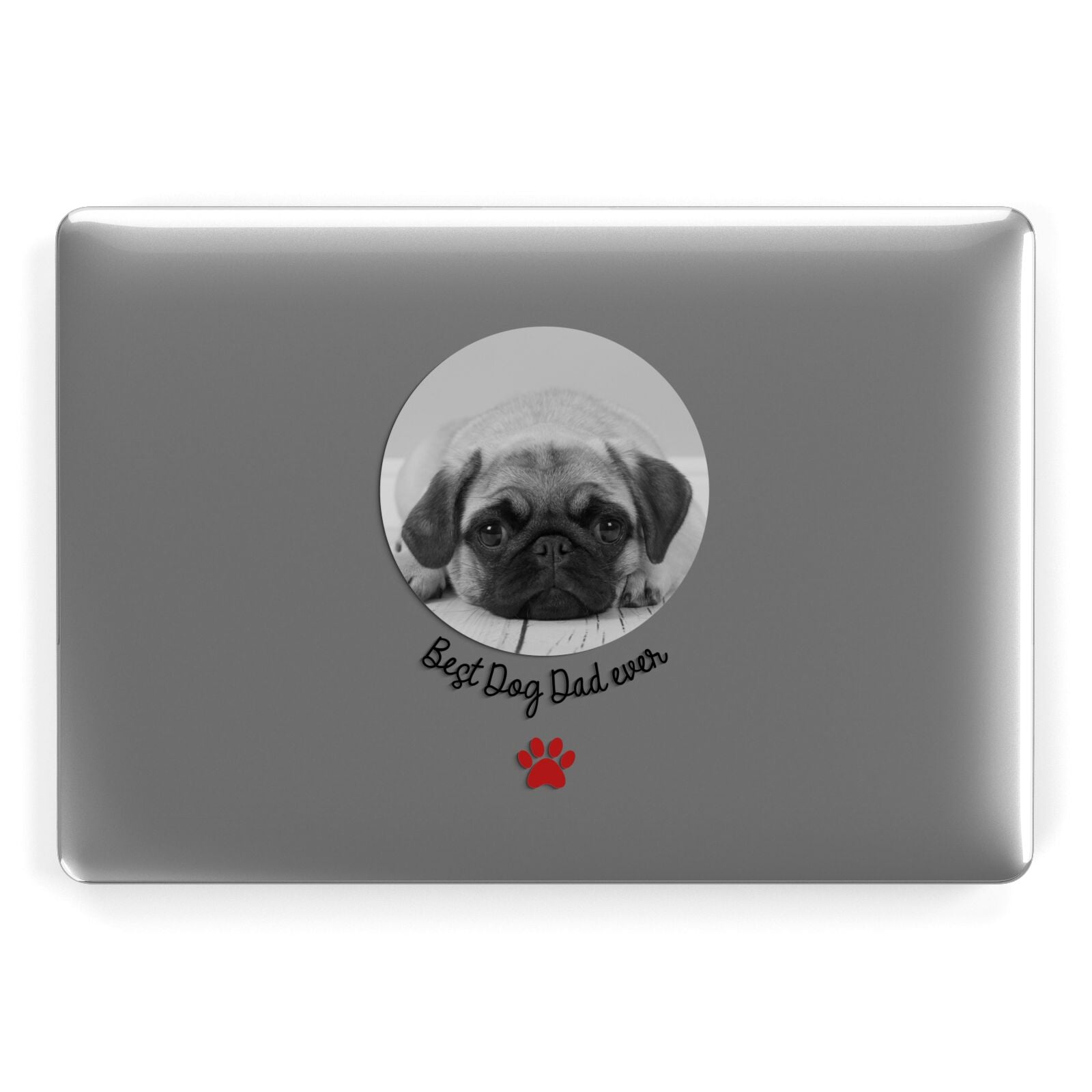 Best Dog Dad Ever Photo Upload Apple MacBook Case