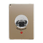 Best Dog Dad Ever Photo Upload Apple iPad Gold Case