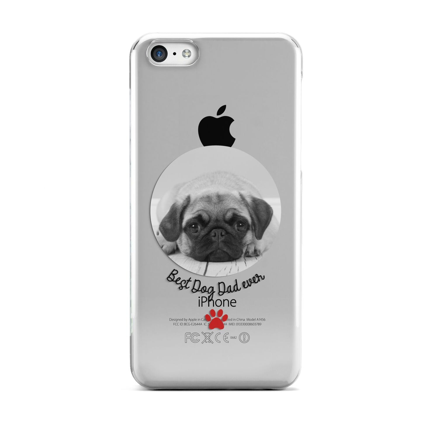 Best Dog Dad Ever Photo Upload Apple iPhone 5c Case