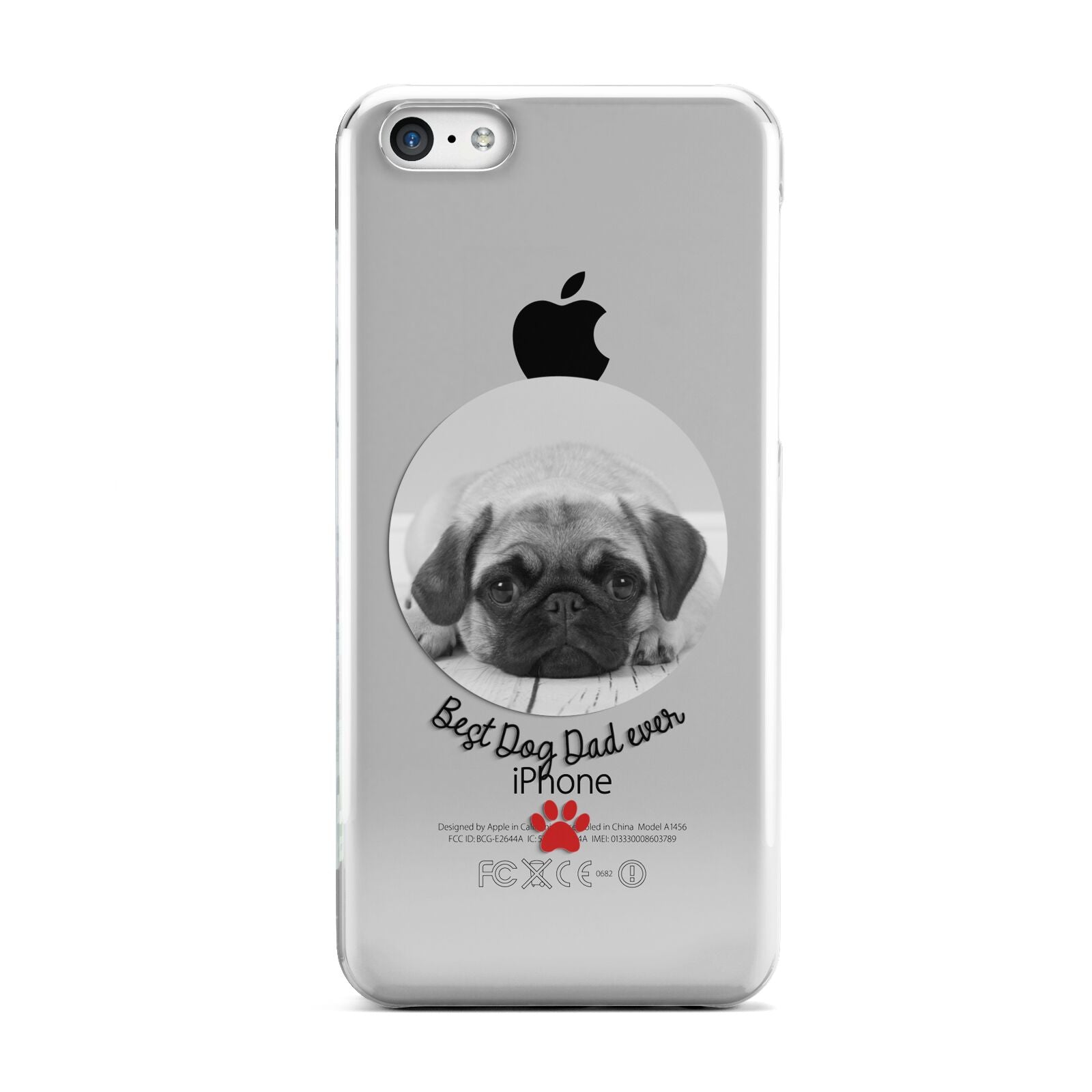 Best Dog Dad Ever Photo Upload Apple iPhone 5c Case