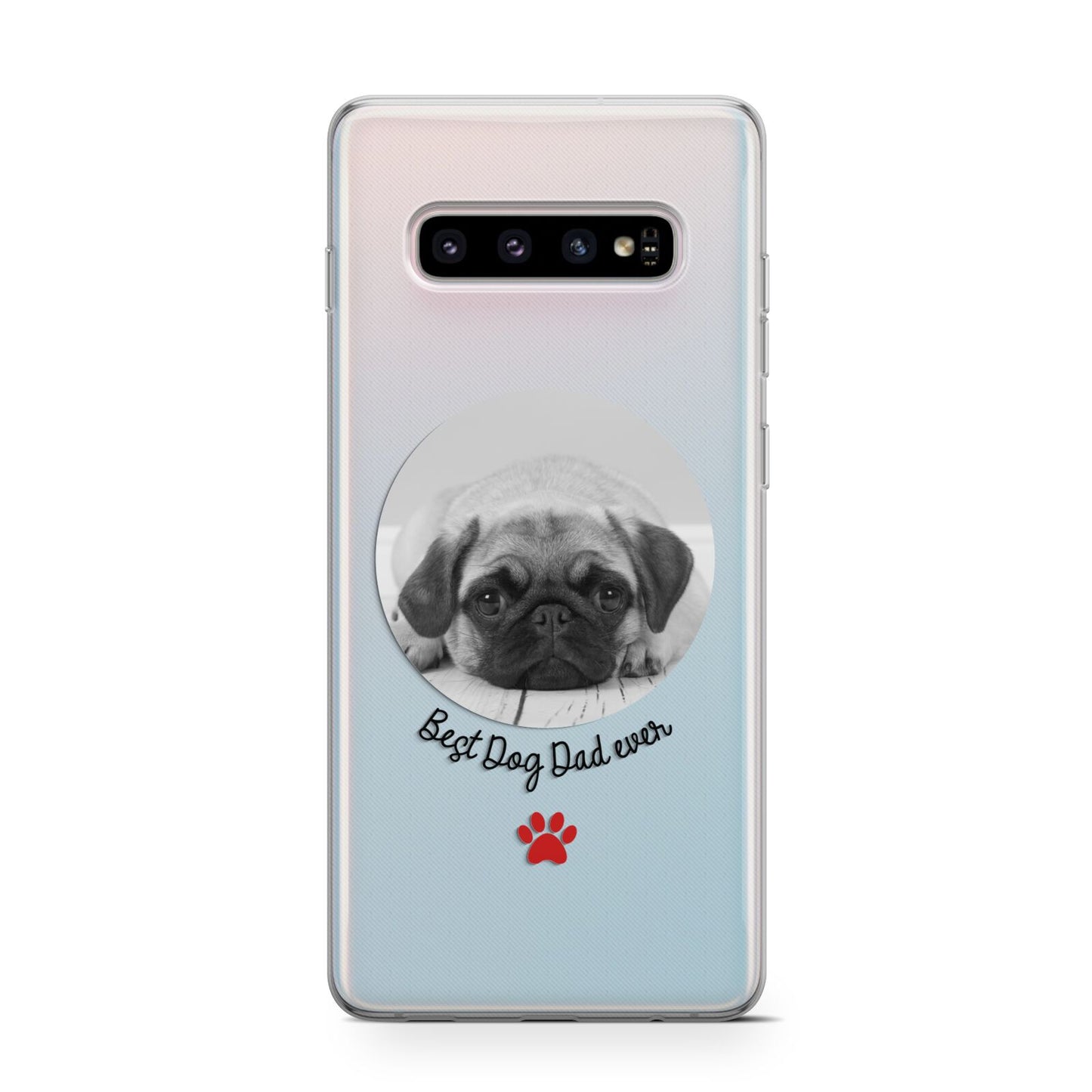 Best Dog Dad Ever Photo Upload Protective Samsung Galaxy Case