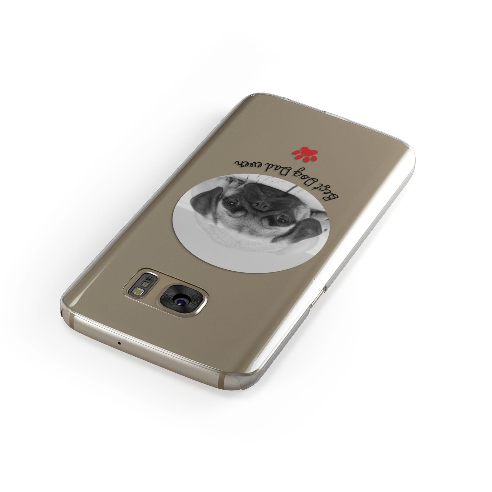 Best Dog Dad Ever Photo Upload Samsung Galaxy Case Front Close Up