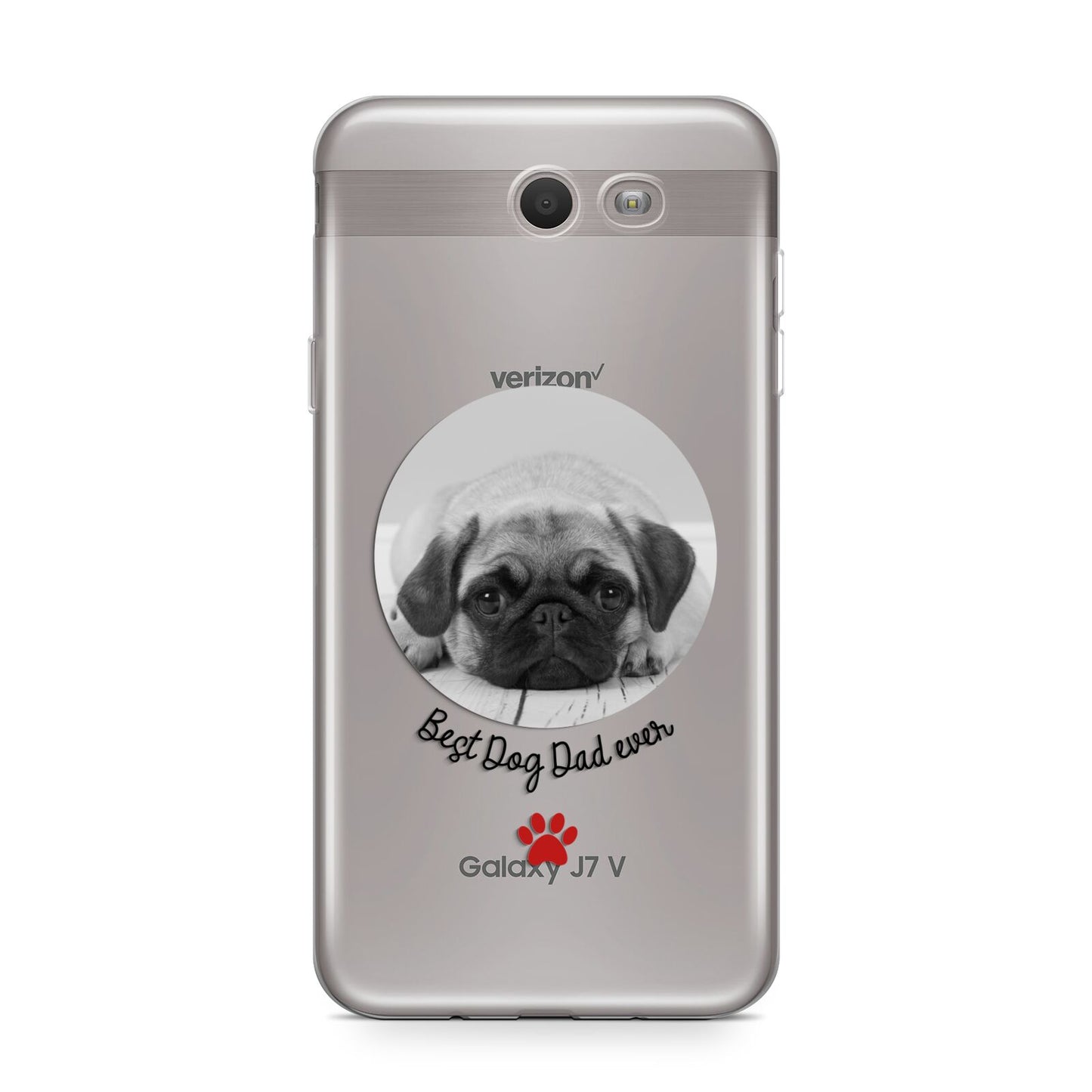 Best Dog Dad Ever Photo Upload Samsung Galaxy J7 2017 Case