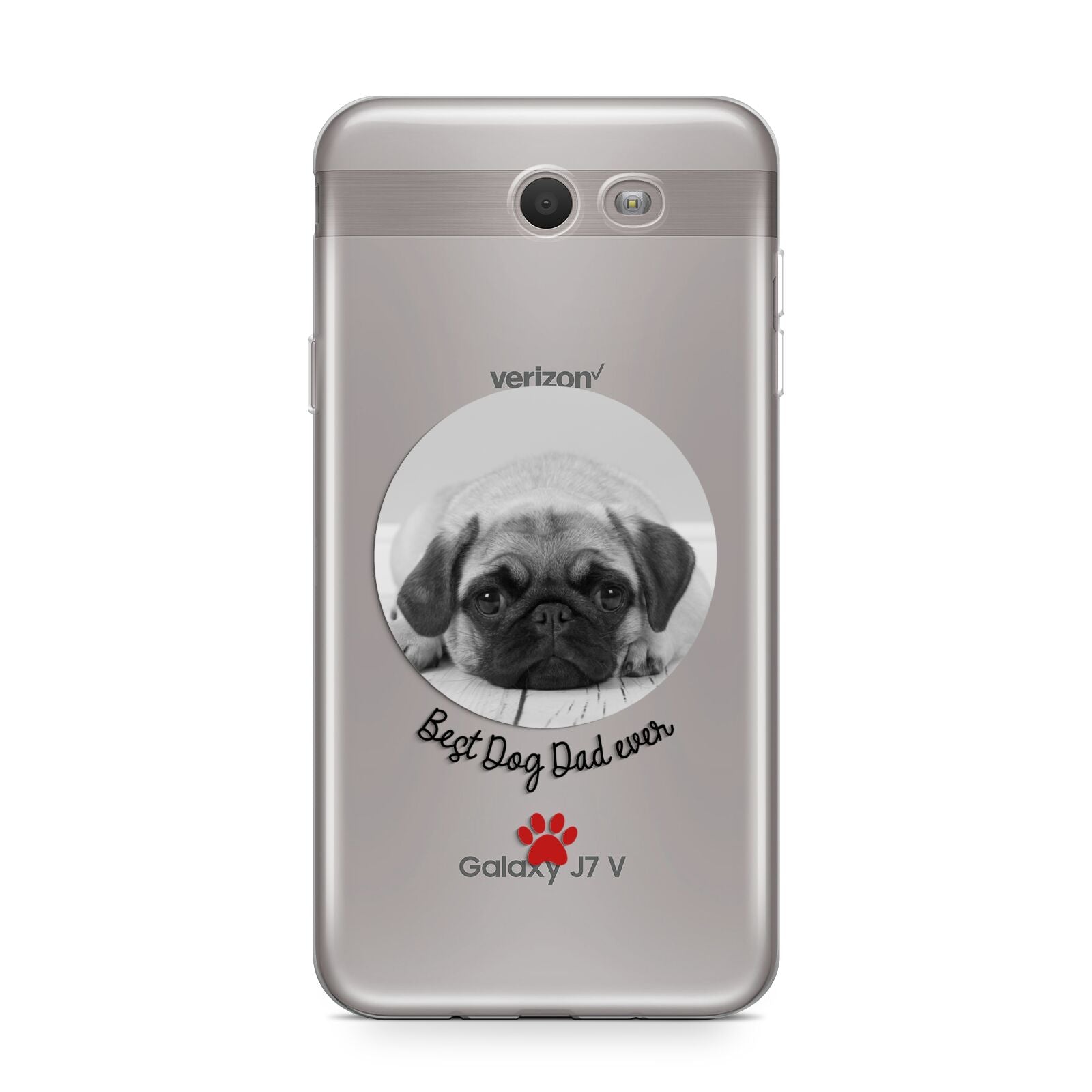 Best Dog Dad Ever Photo Upload Samsung Galaxy J7 2017 Case