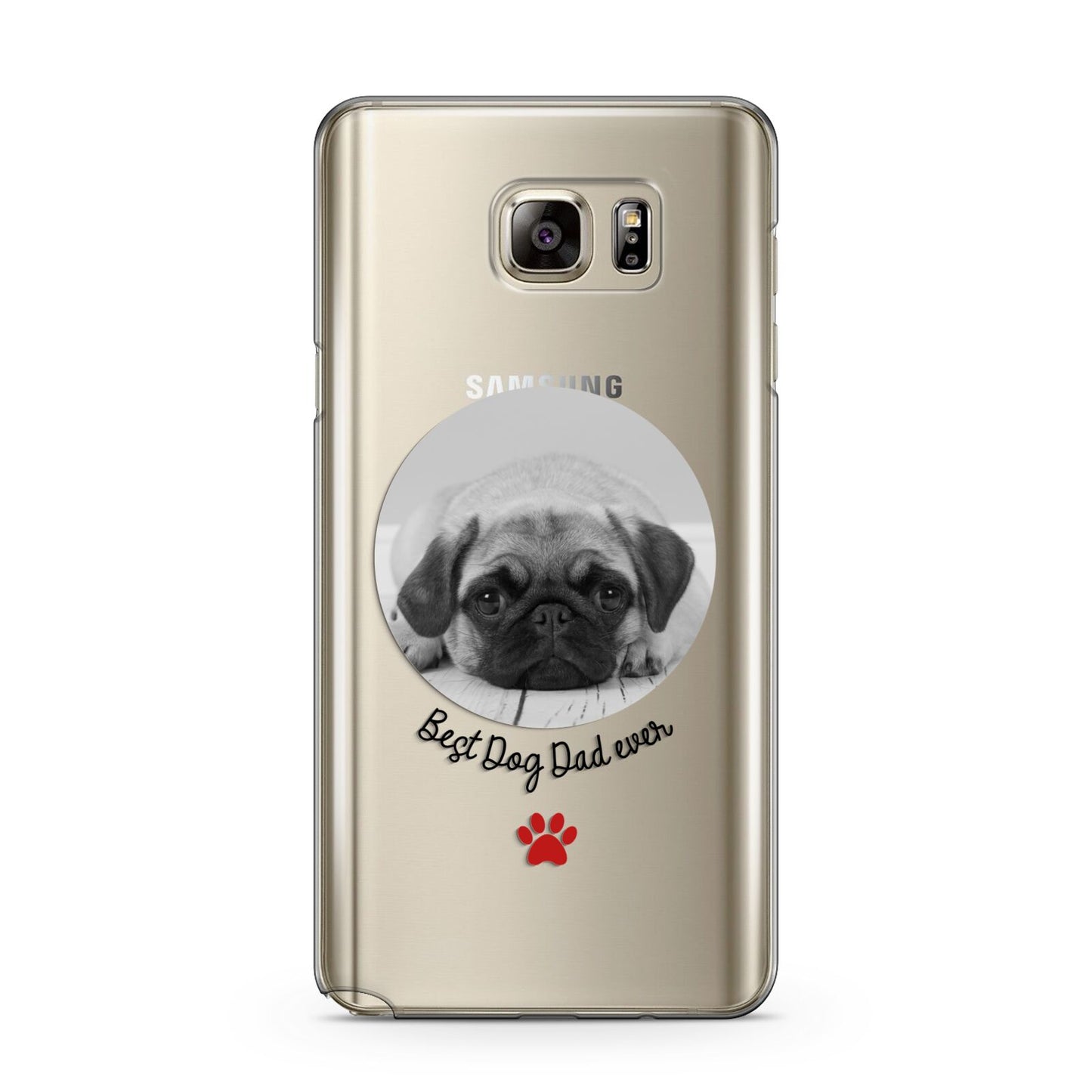 Best Dog Dad Ever Photo Upload Samsung Galaxy Note 5 Case