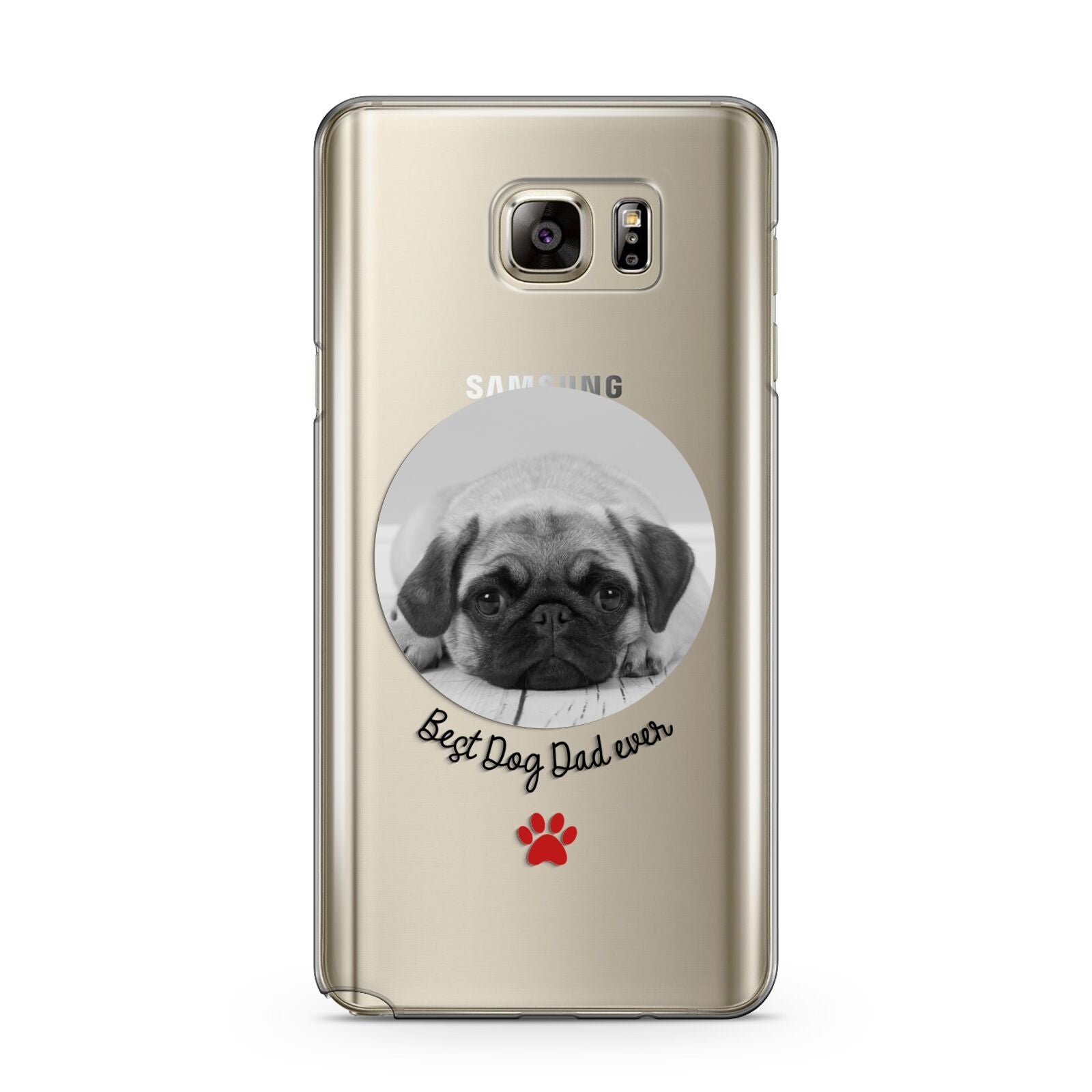 Best Dog Dad Ever Photo Upload Samsung Galaxy Note 5 Case