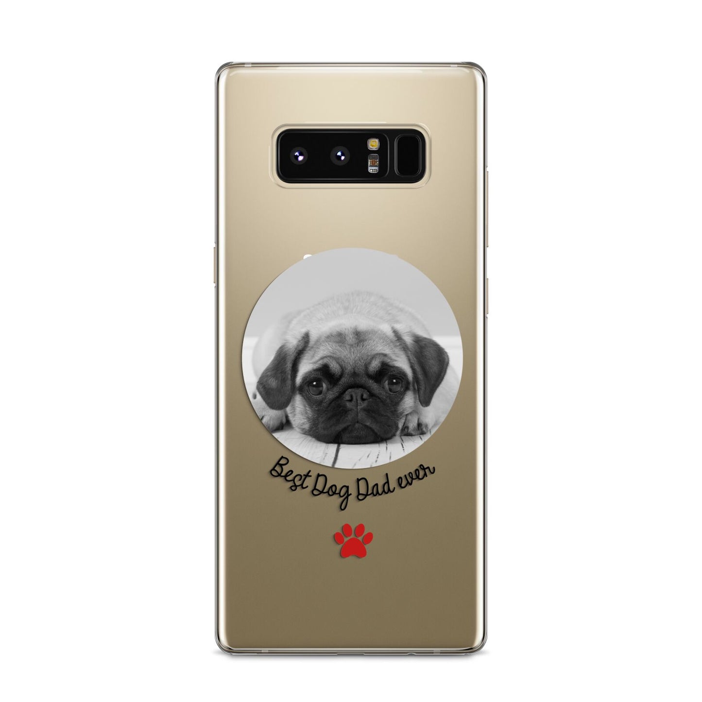 Best Dog Dad Ever Photo Upload Samsung Galaxy S8 Case