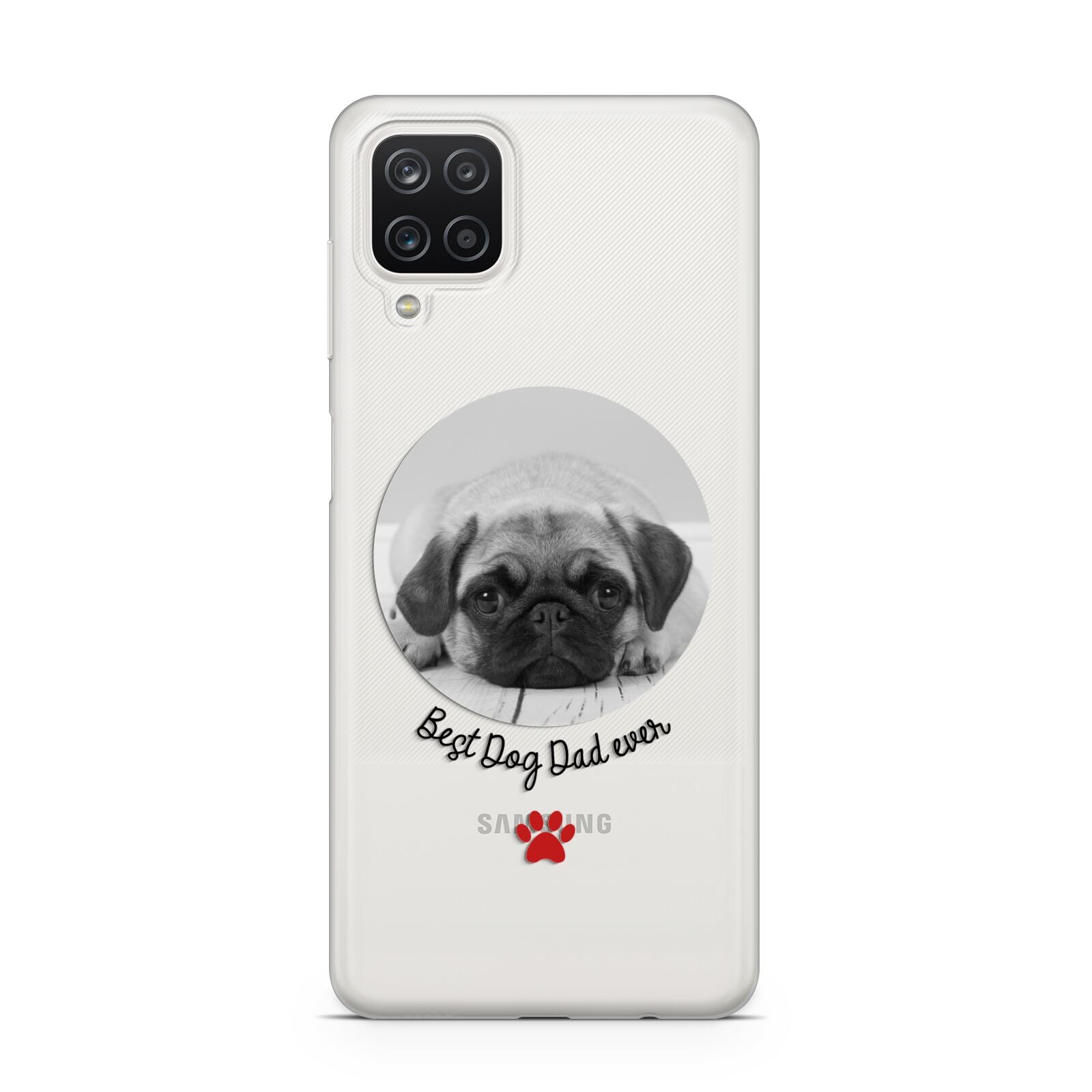 Best Dog Dad Ever Photo Upload Samsung M12 Case