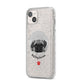Best Dog Dad Ever Photo Upload iPhone 14 Plus Glitter Tough Case Starlight Angled Image